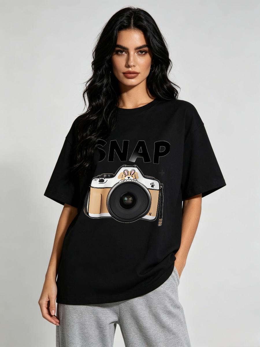 Food Energy Snacks - Camisetas de Algodão com Bolso para