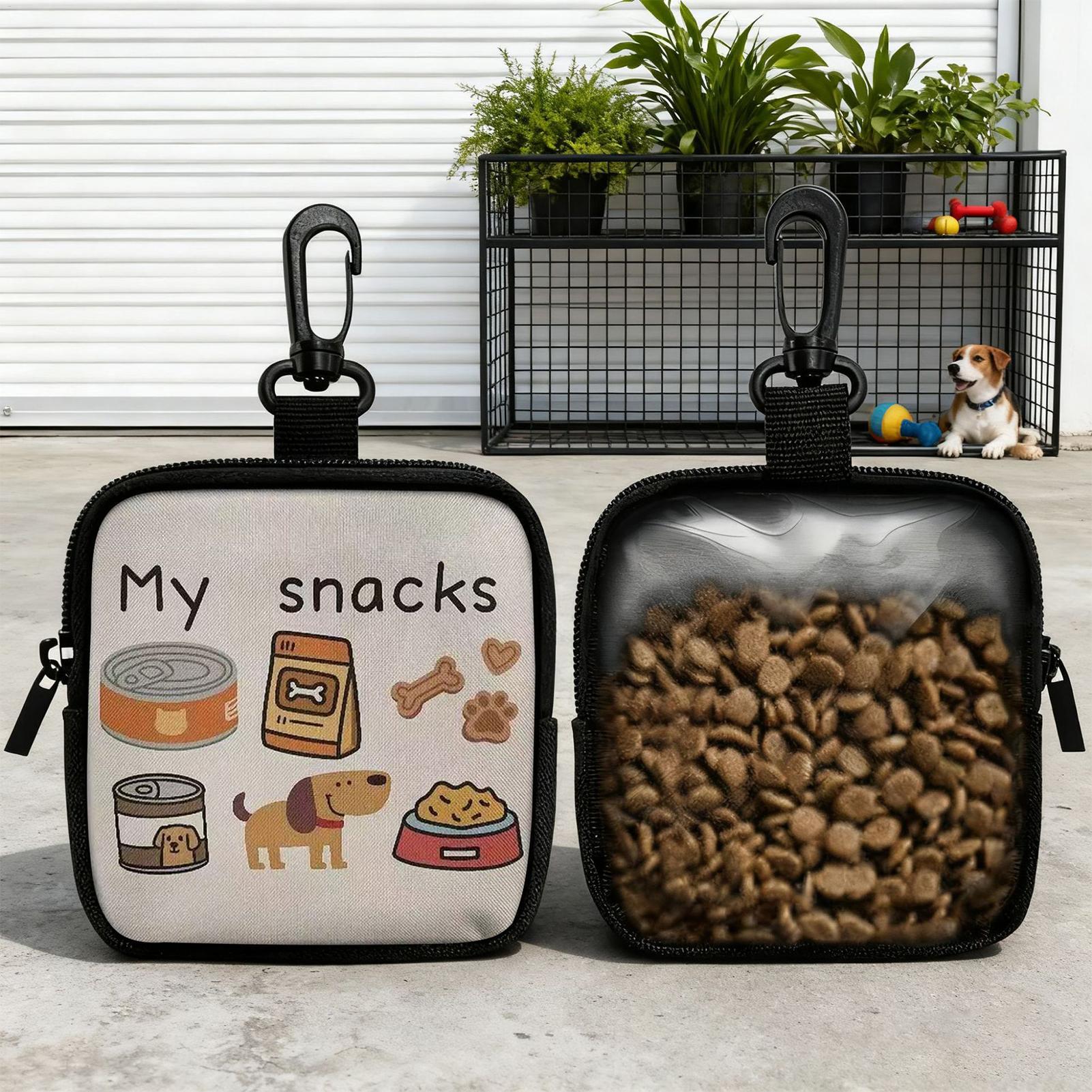 Food Snacks For Hiking - Cão deleite bolsa portátil dispensador de