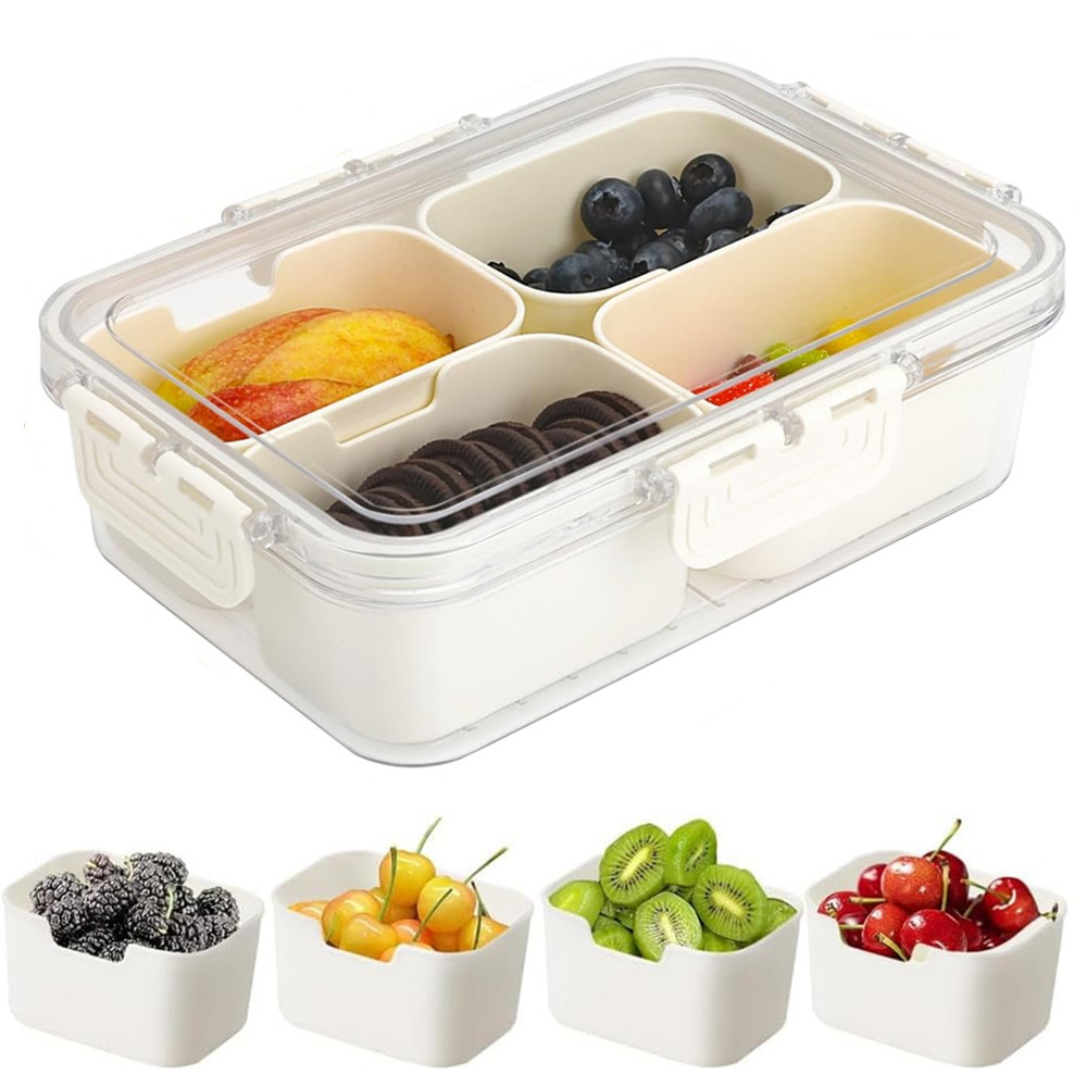 Food Snacks Box - Caixa de Armazenamento de Alimentos Portátil,