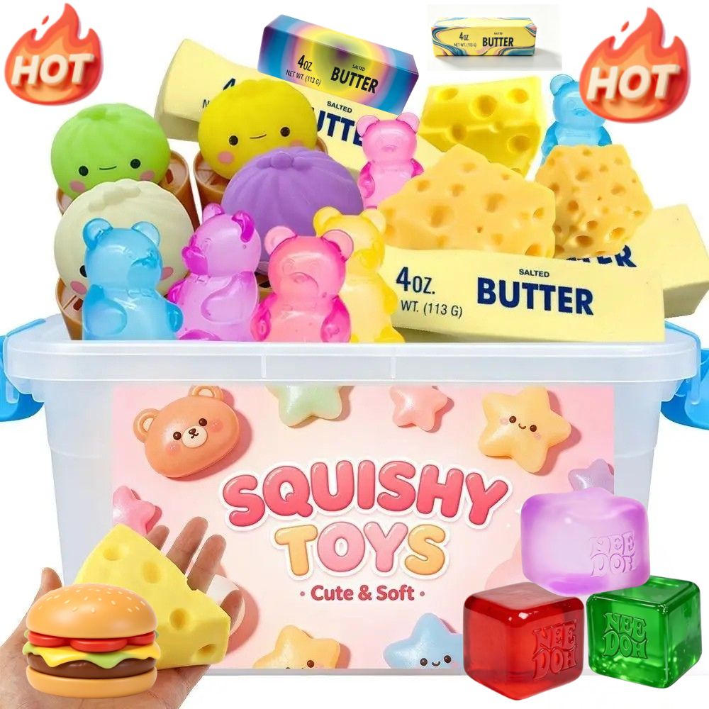 Food And Snacks - Squishy Multi Slow-Rising, Sortido, Inclui: Pata
