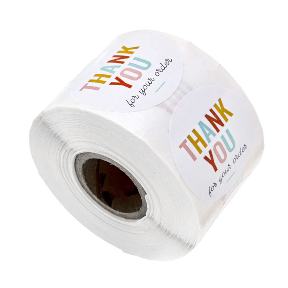 Food Snacks Label - 1 Rolo de Adesivos Decorativos de