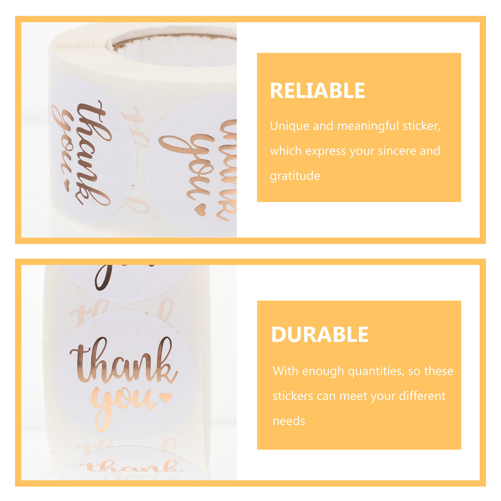 500 Adesivos de Agradecimento  - Food Snacks Label avaliação e preço