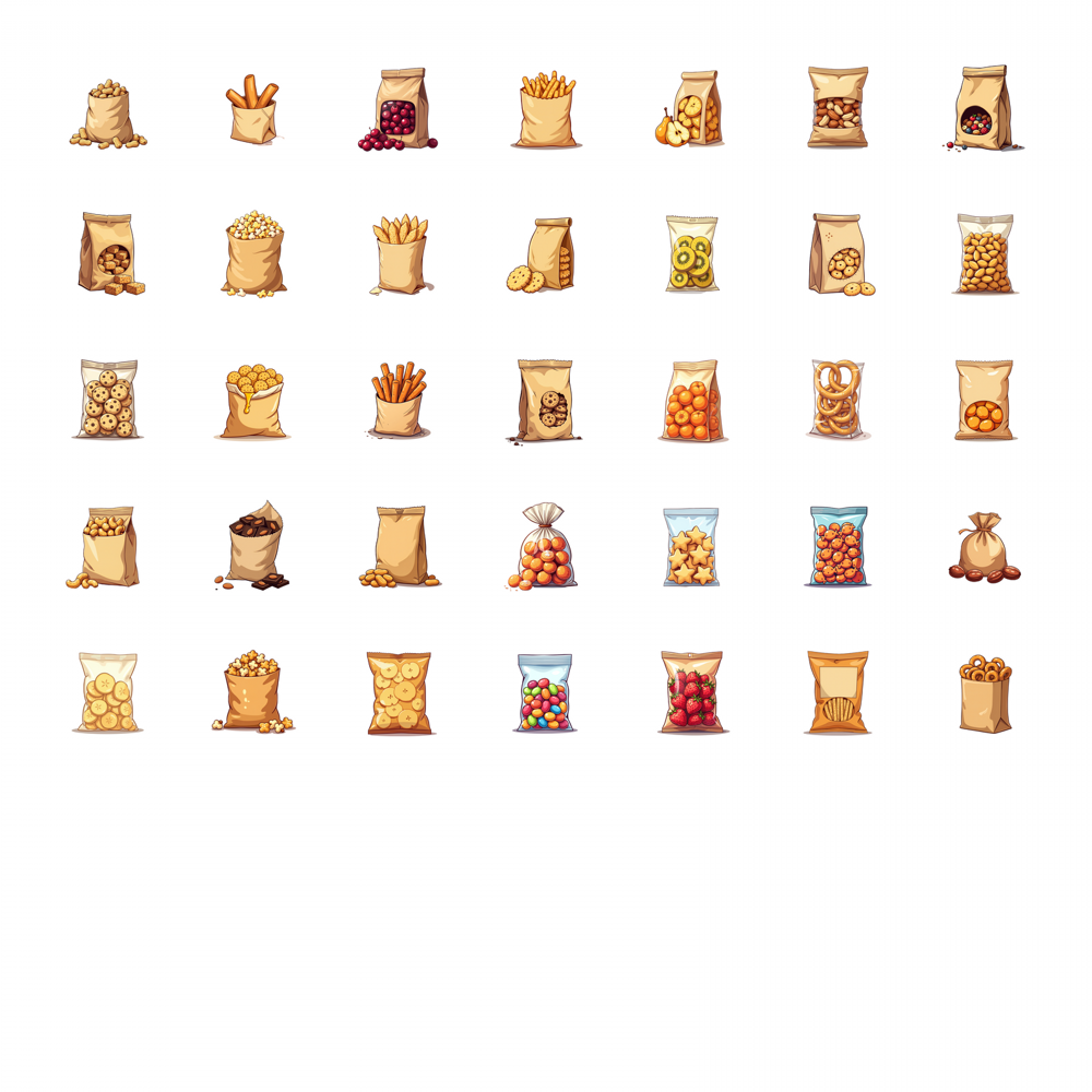 35 pces-100 pces decalques cro - Food Snacks Label avaliação e preço