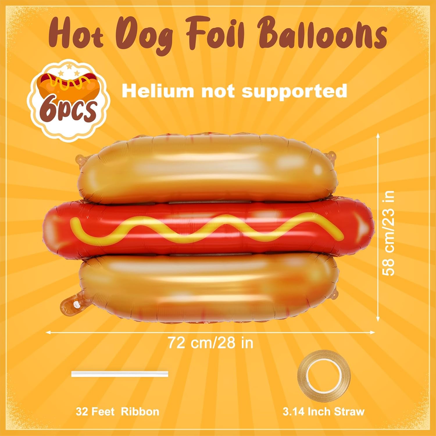 Balões de cachorro-quente giga - Food Giant Snacks avaliação e preço
