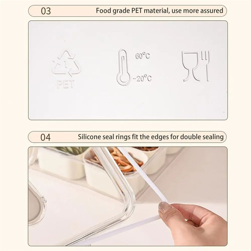 Bandeja de servir com 9 compar - Food Snacks Box avaliação e preço