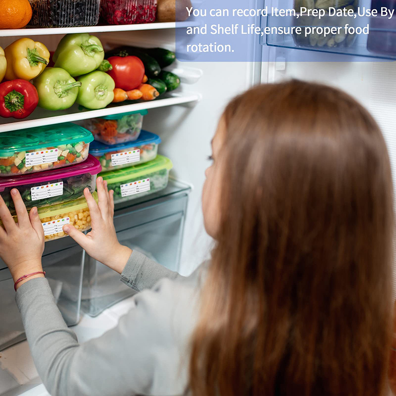 Etiqueta Adesiva de Data para  - Food Snacks Label avaliação e preço