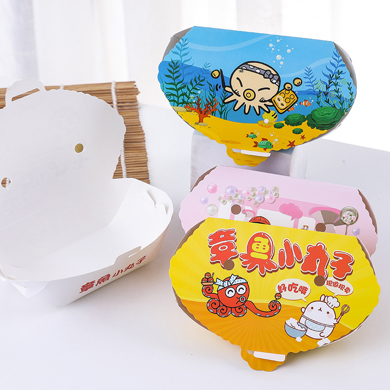 100 pçs descartável dos desenh - Food Snacks Box avaliação e preço