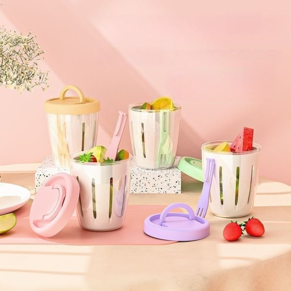 Recipiente Cilíndrico Portátil - Food Snacks Box avaliação e preço