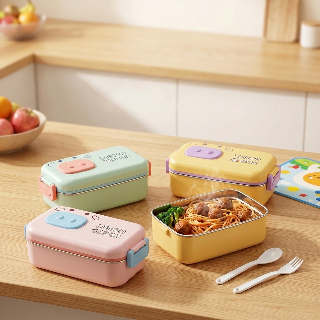 Caixa Bento de Aço Inoxidável  - Food Snacks Box avaliação e preço
