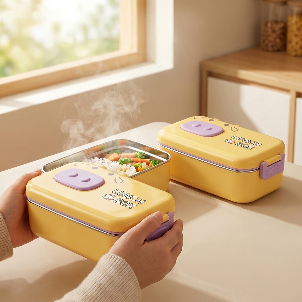 Caixa Bento de Aço Inoxidável  - Food Snacks Box avaliação e preço
