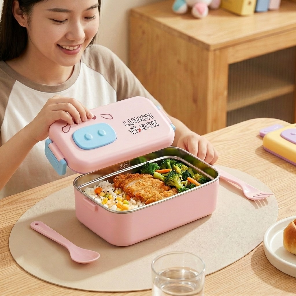 Caixa Bento de Aço Inoxidável  - Food Snacks Box avaliação e preço