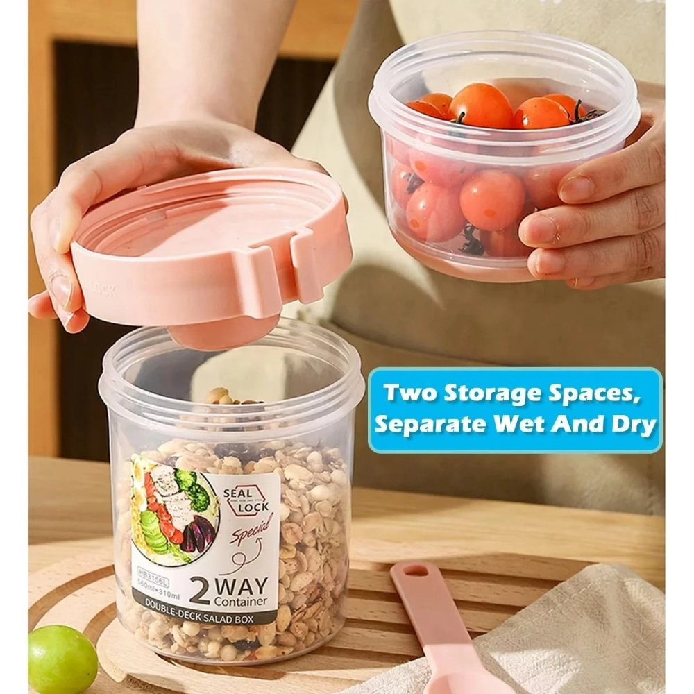 Copo de salada portátil copo d - Food Snacks Box avaliação e preço