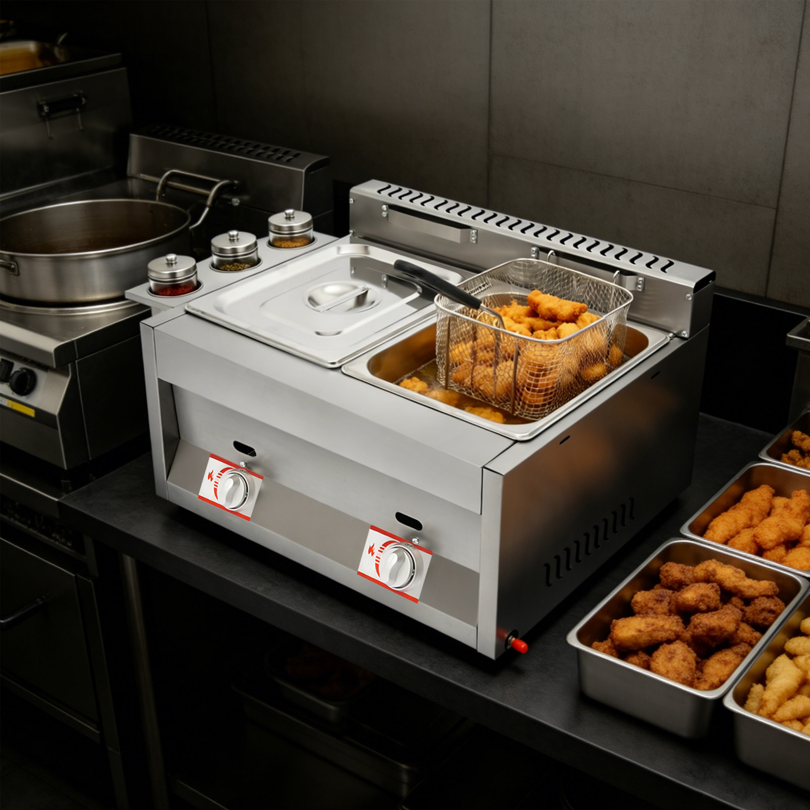 Fritadeira a Gás Comercial de  - Food Energy Snacks avaliação e preço