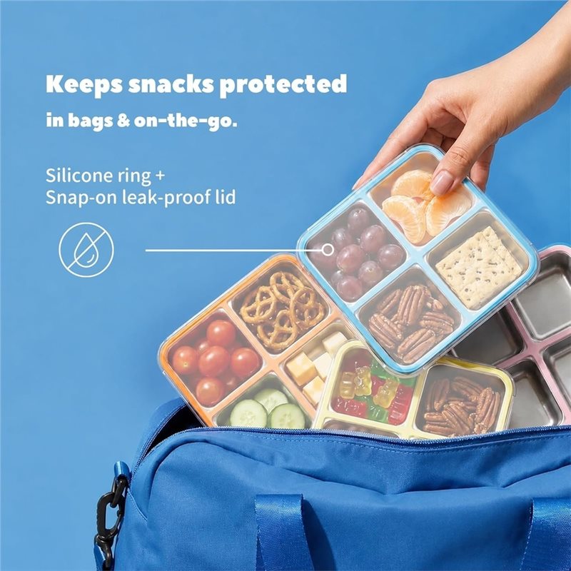 GIGI Pacote com 4 Recipientes  - Food Snacks Box avaliação e preço