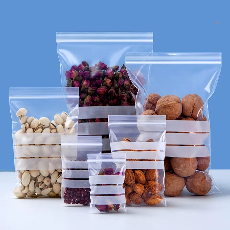 200 Sacos Plásticos Transparen - Food Snacks Label avaliação e preço