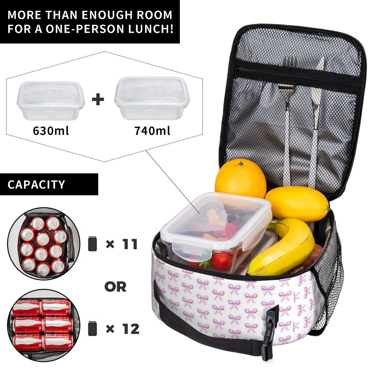 Bolsa de Almoço de Nylon com E - Food Snacks For Hiking avaliação e preço