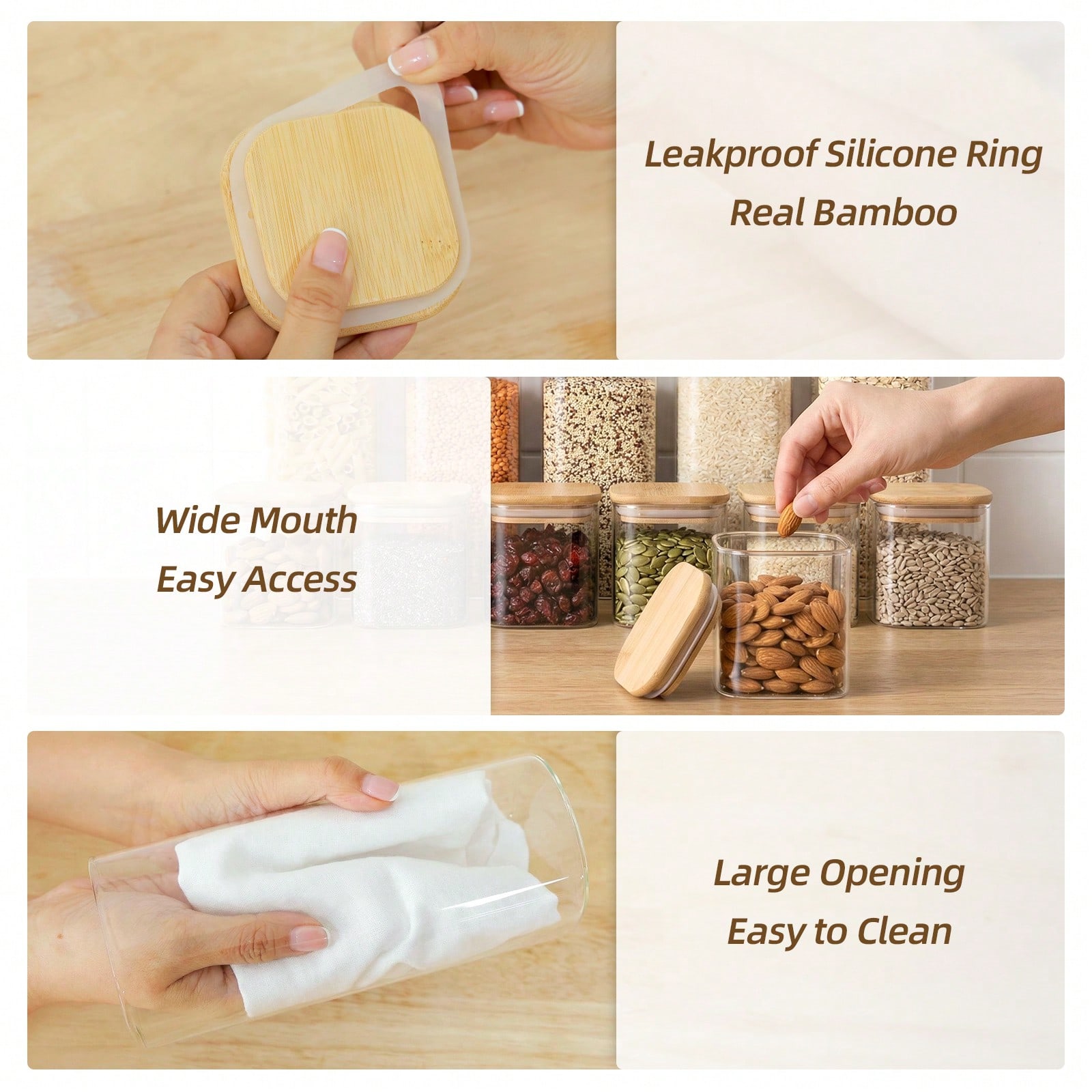 Conjunto de 12 Potes de Vidro  - Food Snacks Label avaliação e preço