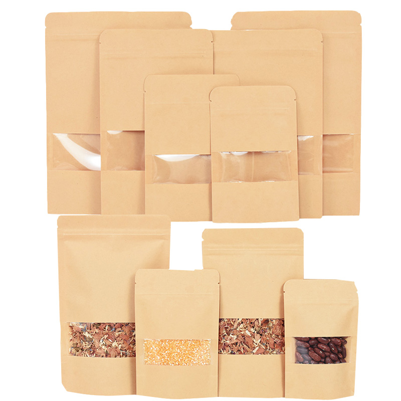 20/50 pçs sacos de papel kraft - Food Z avaliação e preço