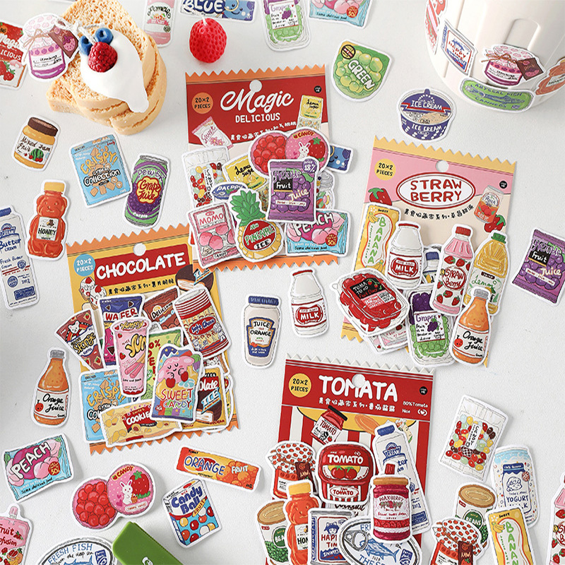 Adesivos de Comida Fofos, Rótu - Food Snacks Label avaliação e preço