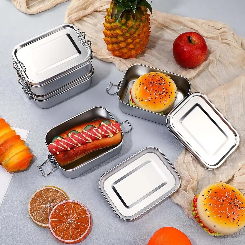 Caixa bento de aço inoxidável, - Food Snacks Box avaliação e preço