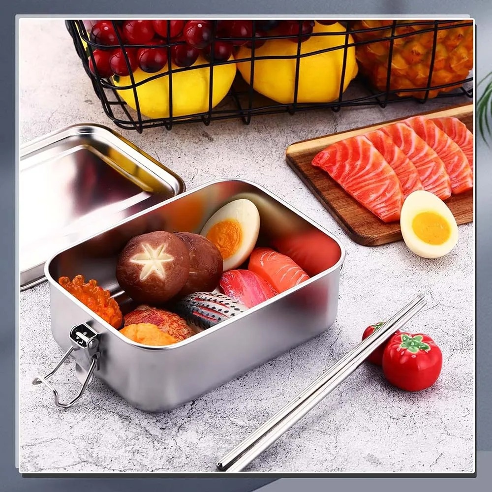 Caixa bento de aço inoxidável, - Food Snacks Box avaliação e preço
